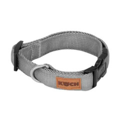 Collar Klick padded Premium, Nylon 15mm 25-35cm, grey