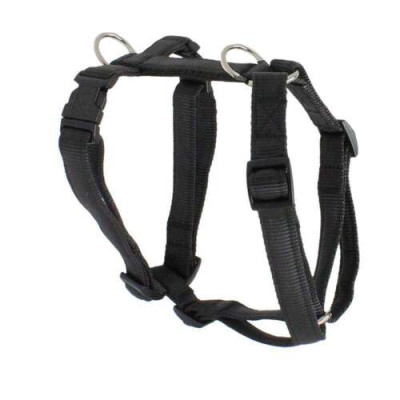 Harness padded Premium, Nylon XL 25mm 80-115 cm, black