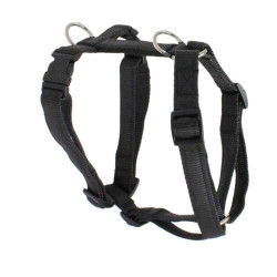 Harness padded Premium, Nylon XXL 25mm 86-125 cm, black