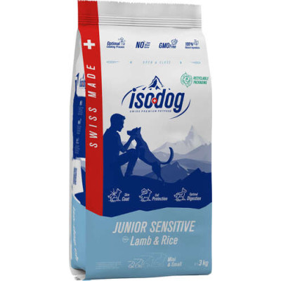 Iso-Dog  Sensitive Junior Lamb & Rice Mini & Small Breeds 3kg