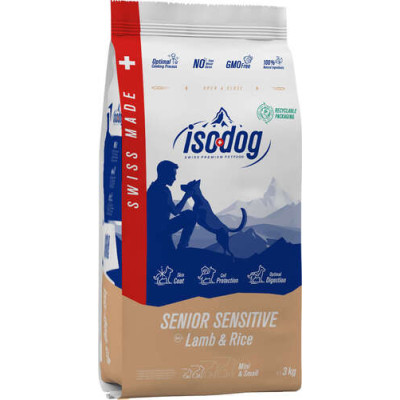 Iso-Dog Senior Sensitive Lamb & Rice Mini & Small Breeds 3kg