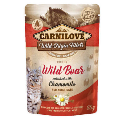 Carnilove Cat Adult Pouch Ragout Sanglier à la camomille 85g