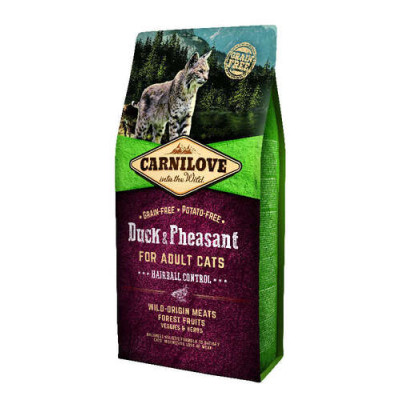 Carnilove Cat Adult Hairball Control Canard & Faisan 6kg