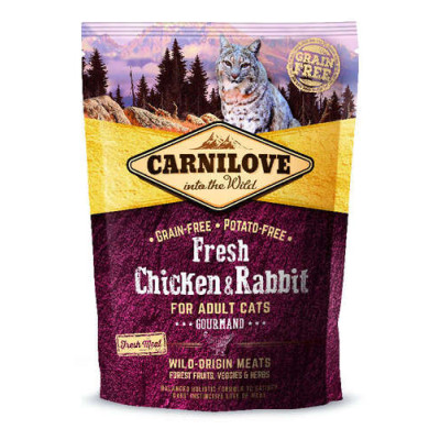 Carnilove Cat Adult Fresh Gourmand Poulet & Lapin r 400g