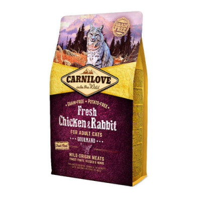 Carnilove Cat Adult Fresh Gourmand Poulet & Lapin 2kg