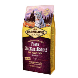 Carnilove Cat Adult Fresh Gourmand Poulet & Lapin 6kg