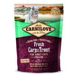 Carnilove Cat Adult Sterilised Fresh Carpe & Truite 400g