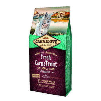 Carnilove Cat Adult Fresh Sterilised Carpe & Truite 6kg