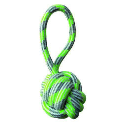 Dog toy Cotton Bone HandleBall Pastel green 20cm