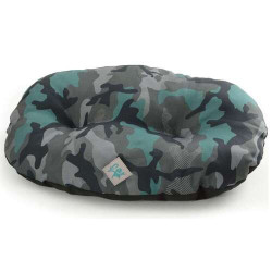 Cushion oval Nettuno, water resistant, camouflage green 65x45 cm