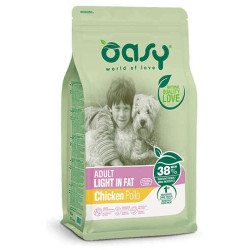 Oasy Lifestage dry dog Light in Fat Chicken 12kg