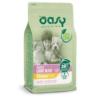 Oasy Lifestage dry dog Light in Fat Chicken 12kg