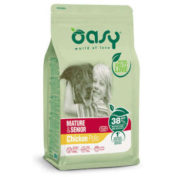 Oasy Lifestage dry dog Mature & Senior Chicken 12kg