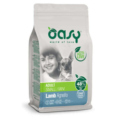 Oasy One Animal Protein dry dog Adult Small/Mini Lamb 2.5kg