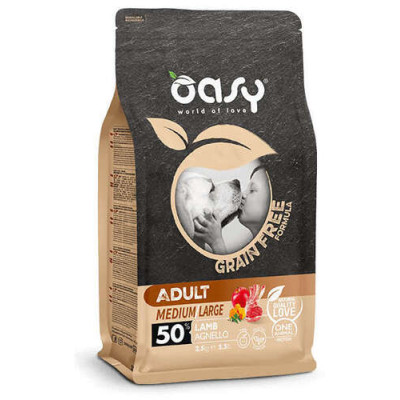 Oasy Grain Free dry dog Adult Medium/Large Lamb 12kg