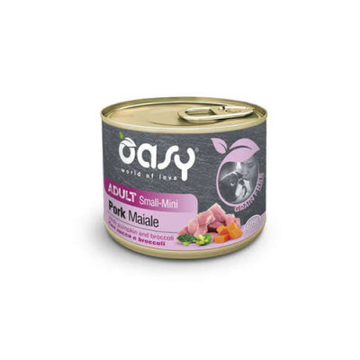 Oasy Grain Free wet dog Adult Small/Mini Pork 200gr