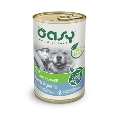 Oasy One Protein wet dog Pate' Adult Medium/Large Lamb 400gr