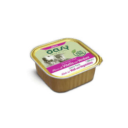 Oasy wet dog Pate' Adult Veal with Vegetables 150gr