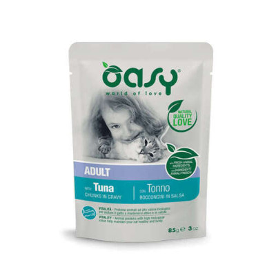 Oasy cat Adult chunks in gravy Tuna 85gr