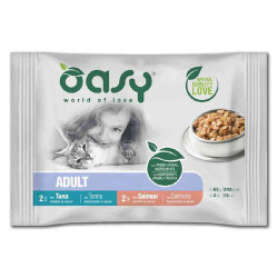 Oasy cat Adult chunks in gravy - Fish Selection Multipack 4x85gr