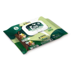 Eco PetWipes, lingettes humides pour chiens et chats, vanille 30pcs.