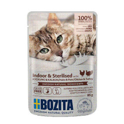 Bozita Pouch Indoor & Sterilised HiS Chicken & turkey in sauce 85gr