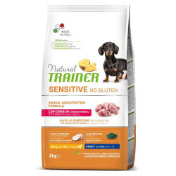 Trainer Natural Sensitive No Gluten Adult Small&Toy with Rabbit and whole cereals 2kg