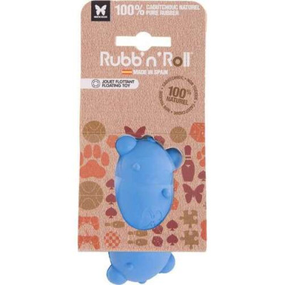 Hundespielzeug Rubb'N'Roll Cluster, blau 10 cm