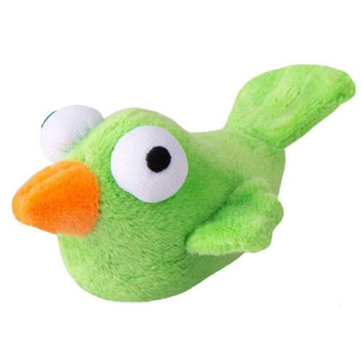 Cat toy plush bird with catnip, lime