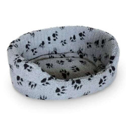 Dog Bed Paw, grey 61x45x20cm