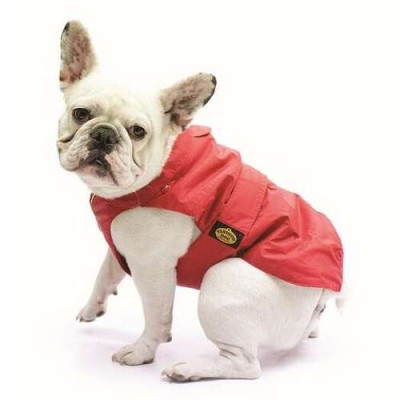 Cappotto impermeabile per carlino e bulldog francese, marrone 47cm