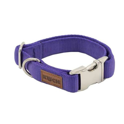 Collier Alu-Klick rembourré Premium, Nylon S 15mm 25-35cm, lilas