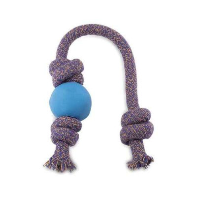 Dog Toy Beco Pets Ball with Rope, blue L 50cm