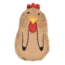 Jouet pour chien poule en peluche 20cm