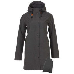 Travelcoat Damen Regenmantel, anthracite 38