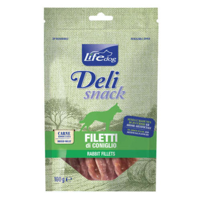 Lifedog Deli snacks Rabbit fillets 100g