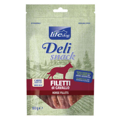 Lifedog Deli snacks Horse fillets 100g