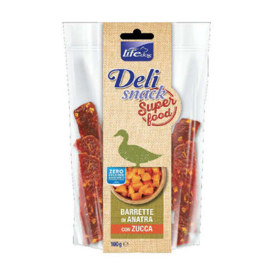 Lifedog Deli snacks super food Bars Duck & Pumpkin 100g