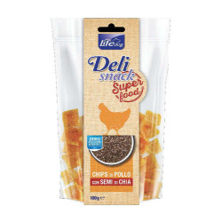 Lifedog Deli snacks super food Chips Chicken & Chia seed 100g