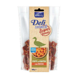 Lifedog Deli snacks super food Chips Duck & Pumpkin 100g