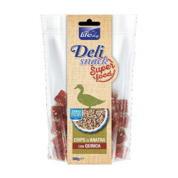 Lifedog Deli snacks super food Chips Duck & Quinoa 100g