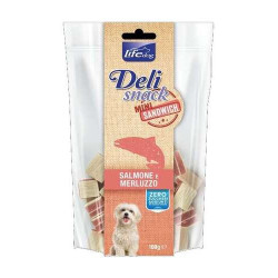 Lifedog Deli snacks Mini Sandwich Salmon & cod 100g