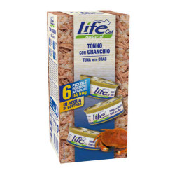 Lifecat Natural Tuna with crab meat Multipack 6x50g