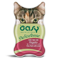 Oasy Delicatesse Fine Paté wet cat Adult Liver 85g