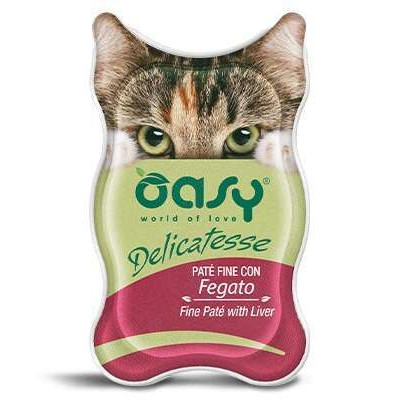 Oasy Delicatesse Fine Paté wet cat Adult Liver 85g