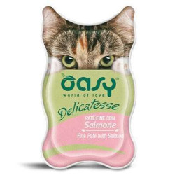 Oasy Delicatesse Fine Paté wet cat Adult Salmon 85g