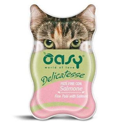 Oasy Delicatesse Fine Paté wet cat Adult Salmon 85g