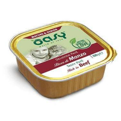 Oasy Tasty Paté Katzenfutter Nass Adult Mature & Senior Beef 100g