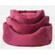 Hundebett Trono Oval Element, bordeaux 62x52cm