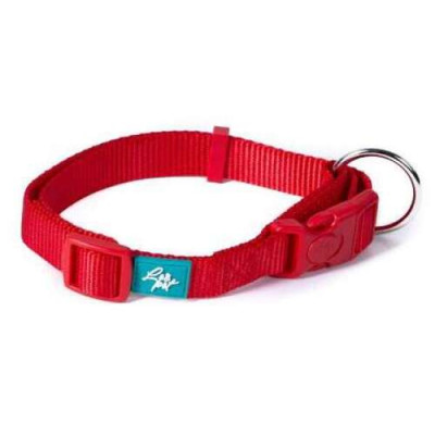 Collier en nylon , rouge XS 1,0x20-35 cm